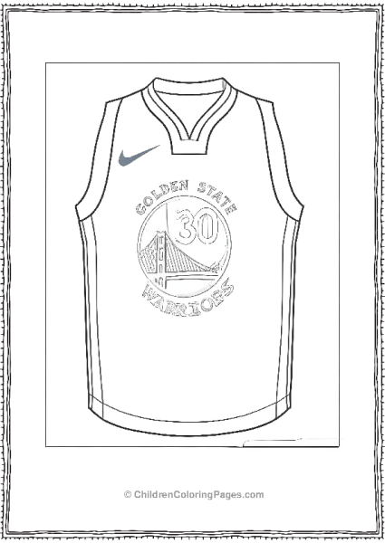 Steph Curry Golden State Warriors Jersey Free PDF Printable