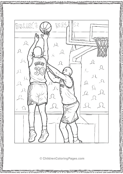 Steph Curry Playing Basketball Free PDF Printable