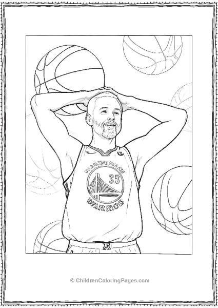 Steph Curry Puts Hands Behind His Head Free PDF Printable