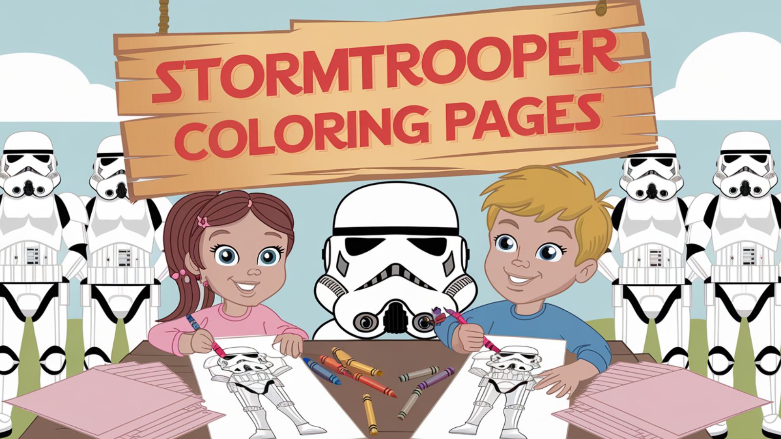 Stormtrooper Coloring Pages – Free PDF Printables 🚀🌌🔍
