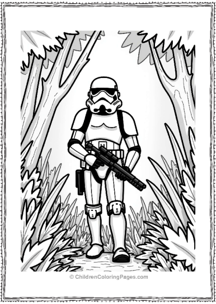 Stormtrooper In A Jungle Free PDF Printable