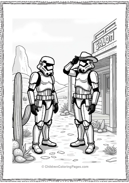 Stormtrooper In The Wild West Free PDF Printable