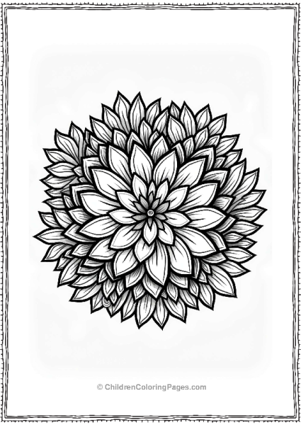 Succulent Mandala Design For Kids Free PDF Printable