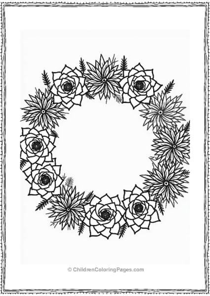 Succulent Plant Arrangement Free PDF Printable