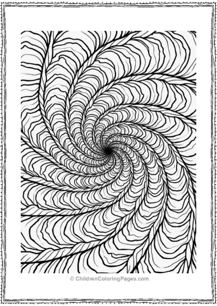 Succulent Spiral Pattern For Kids Free PDF Printable
