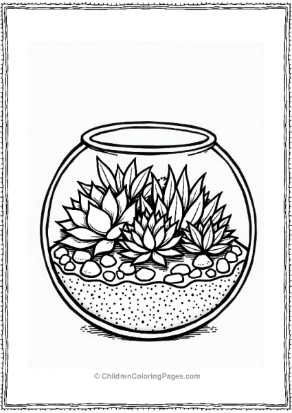 Succulent Terrarium For Kids Free PDF Printable