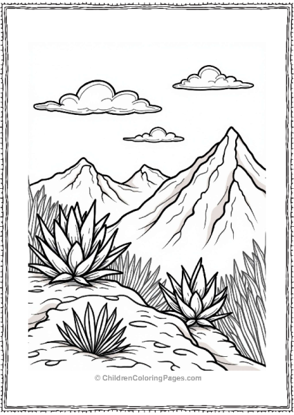 Succulents On A Mountain Top Free PDF Printable