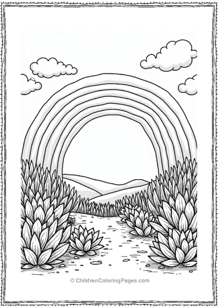 Succulents Under A Rainbow Free PDF Printable