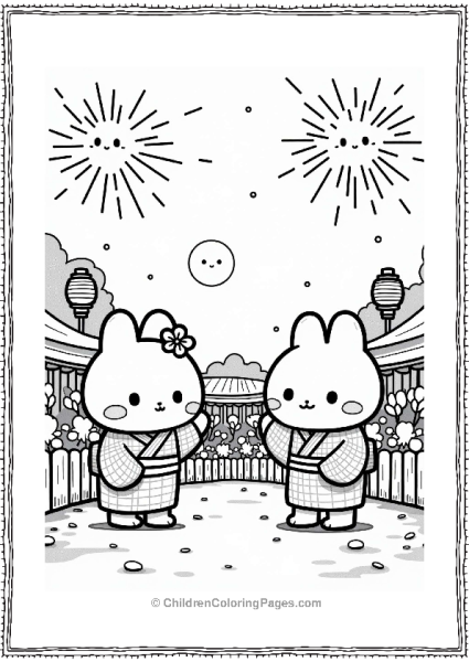 Sumikko Gurashi At A Summer Festival Free PDF Printable