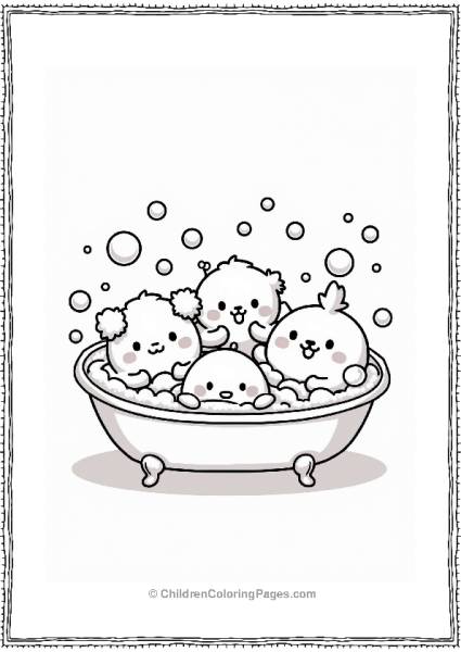 Sumikko Gurashi Bath Time Fun Free PDF Printable