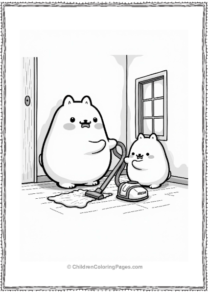 Sumikko Gurashi Cleaning Day Free PDF Printable