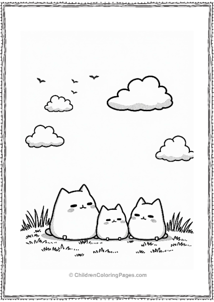 Sumikko Gurashi Cloud Watching Free PDF Printable
