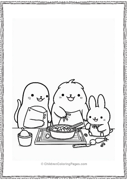 Sumikko Gurashi Cooking Together Free PDF Printable