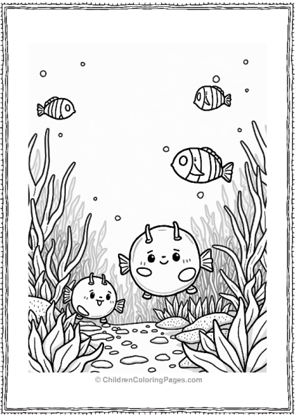 Sumikko Gurashi Friends At Coral Reef Free PDF Printable