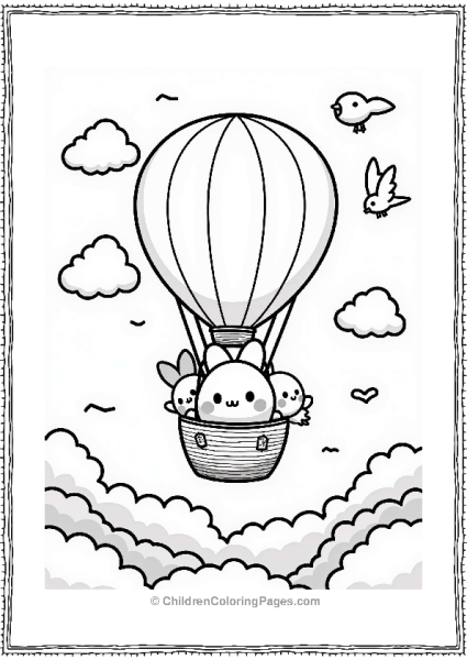 Sumikko Gurashi Hot Air Balloon Adventure Free PDF Printable