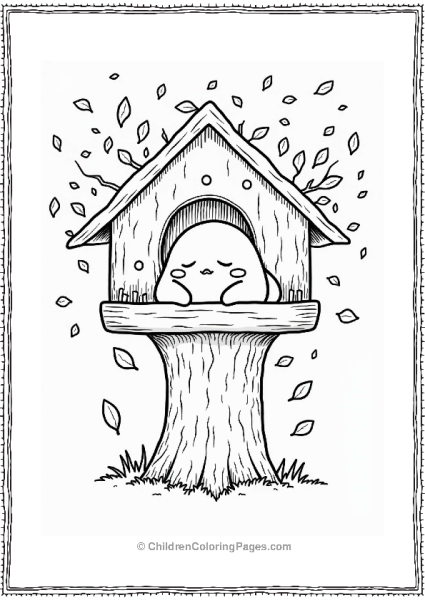 Sumikko Gurashi In A Treehouse Free PDF Printable
