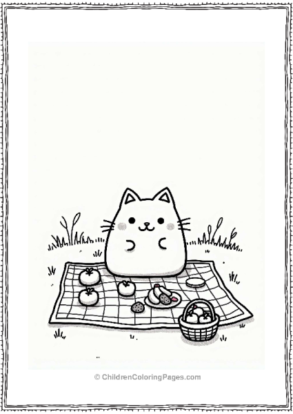 Sumikko Gurashi Neko The Shy Cat At A Picnic Free PDF Printable