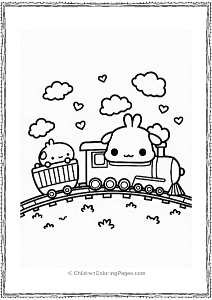 Sumikko Gurashi On A Dream Train Free PDF Printable