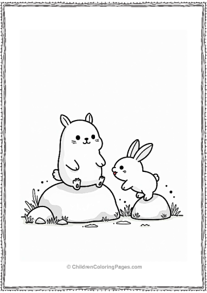 Sumikko Gurashi Shirokuma And Rabbit Greeting Free PDF Printable