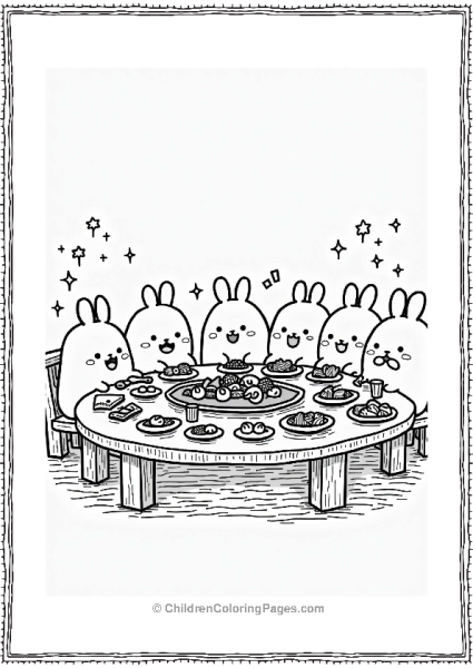 Sumikko Gurashi Snack Gathering Free PDF Printable