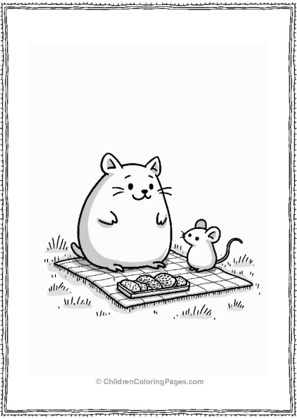 Sumikko Gurashi Tonkatsu And The Curious Mouse Picnic Free PDF Printable