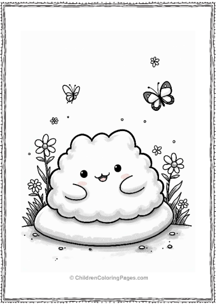 Sumikko Gurashi Zassou On A Cushion Free PDF Printable