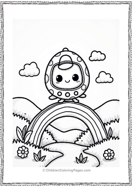 Tamagotchi Adventurer On A Rainbow Bridge Free PDF Printable