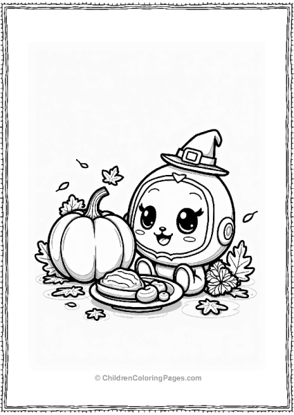 Tamagotchi At Thanksgiving Free PDF Printable
