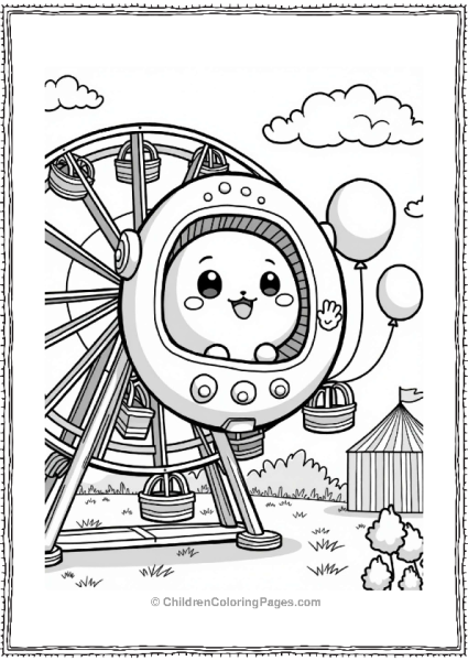 Tamagotchi At The Fun Fair Free PDF Printable