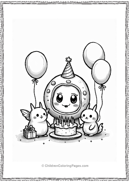 Tamagotchi Birthday Party Celebration Free PDF Printable