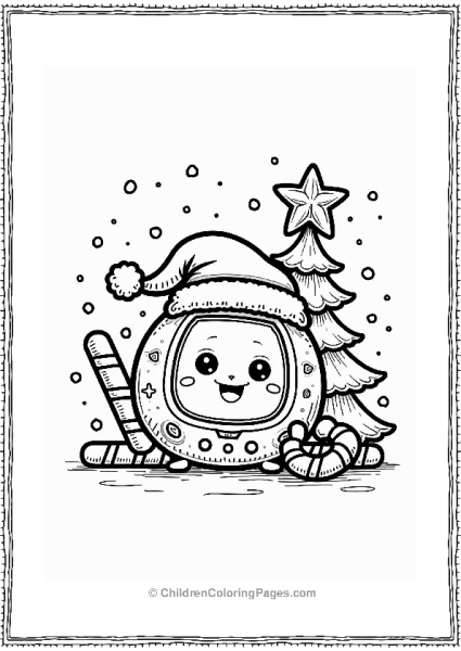 Tamagotchi Christmas Cheer Design Free PDF Printable