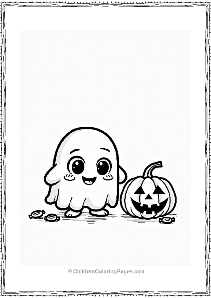 Tamagotchi Halloween Fun With Ghost And Pumpkin Free PDF Printable
