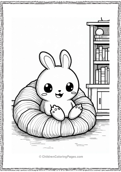 Tamagotchi In A Cozy Living Room Free PDF Printable