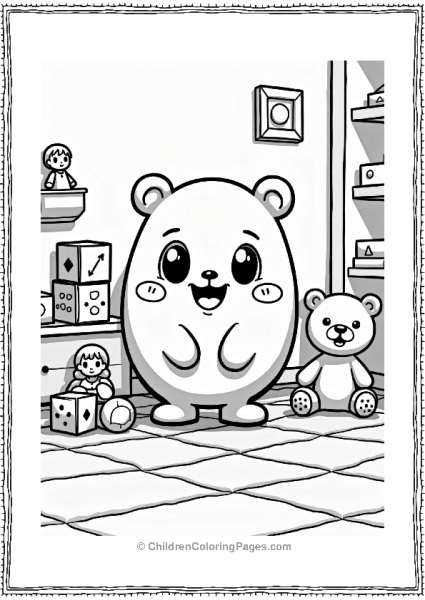 Tamagotchi In A Playroom Free PDF Printable