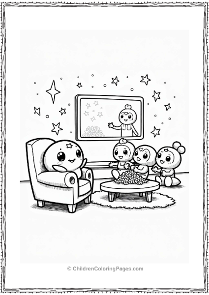 Tamagotchi Movie Night With Family Free PDF Printable