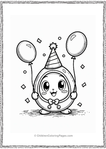 Tamagotchi Party Celebration Free PDF Printable