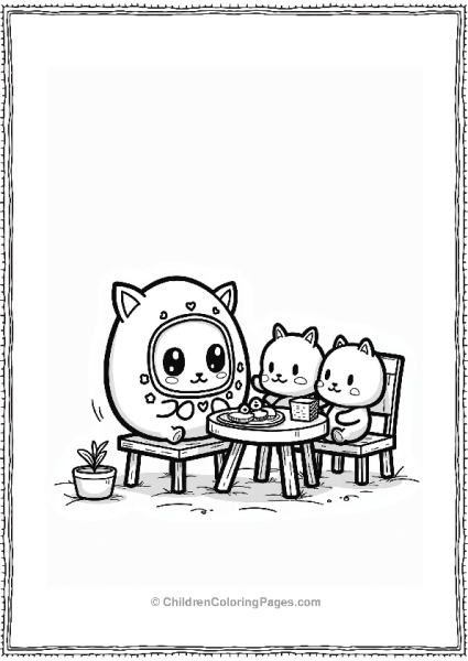 Tamagotchi Picnic With Virtual Family Free PDF Printable