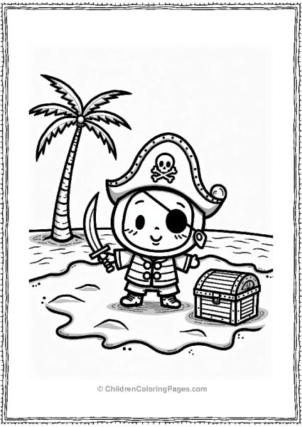 Tamagotchi Pirate On Treasure Island Free PDF Printable