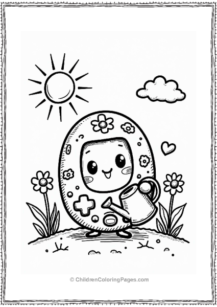 Tamagotchi Plants A Tree For Earth Day Free PDF Printable