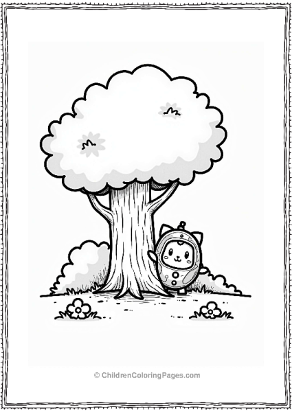 Tamagotchi Playing Hide And Seek Free PDF Printable