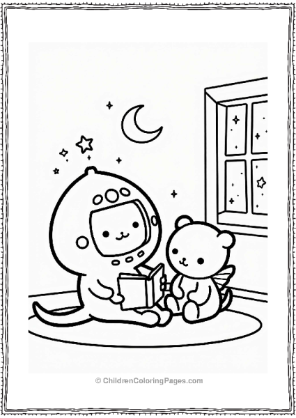 Tamagotchi Reading A Bedtime Story Free PDF Printable
