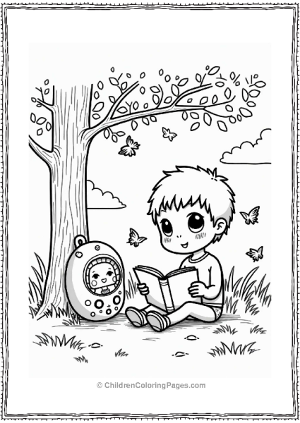 Tamagotchi Storytime Under A Tree Free PDF Printable