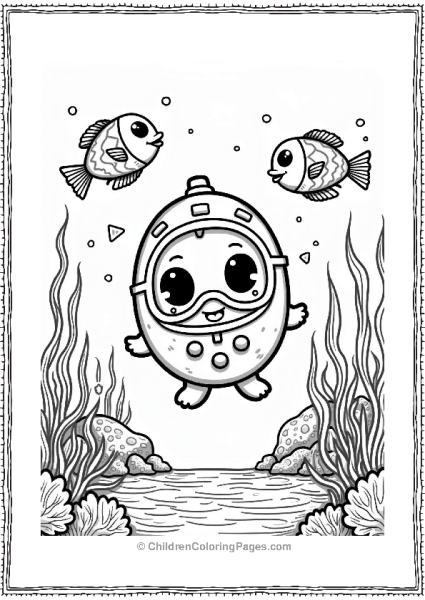 Tamagotchi Underwater Adventure Free PDF Printable