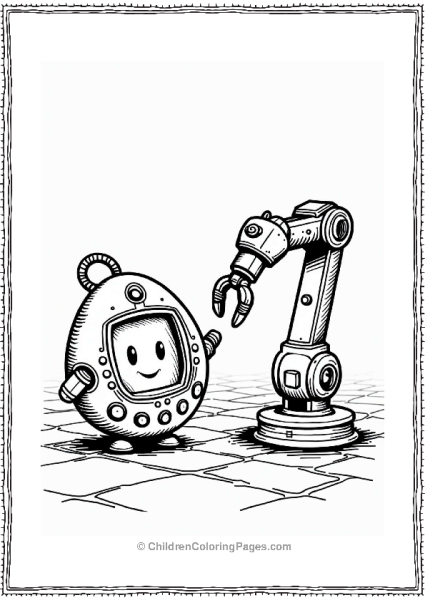 Tamagotchi With Robotic Arm Free PDF Printable