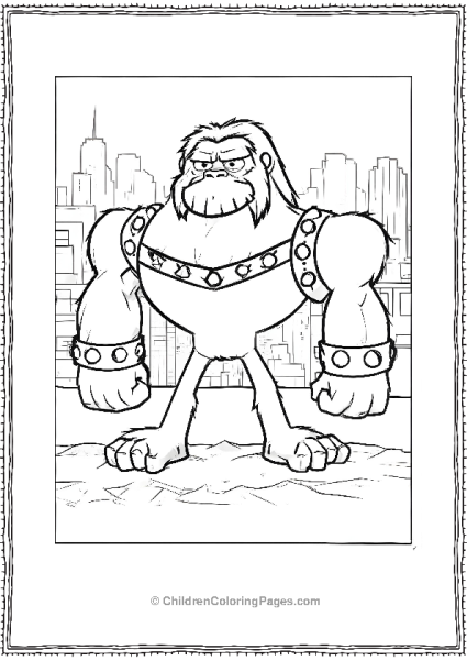 Teen Titans Go Bigfoot Free PDF Printable