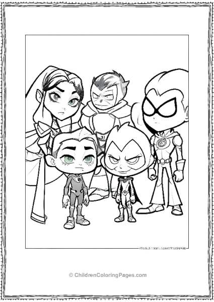 Teen Titans Go Having A Discussion Free PDF Printable