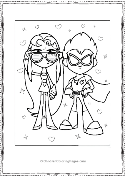 Teen Titans Go Jinx And Robin Free PDF Printable