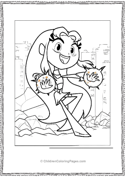 Teen Titans Go Jinx Getting Ready To Join The Fight Free PDF Printable