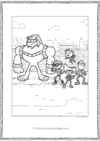 Teen Titans Go Monsters On The Roof Free PDF Printable