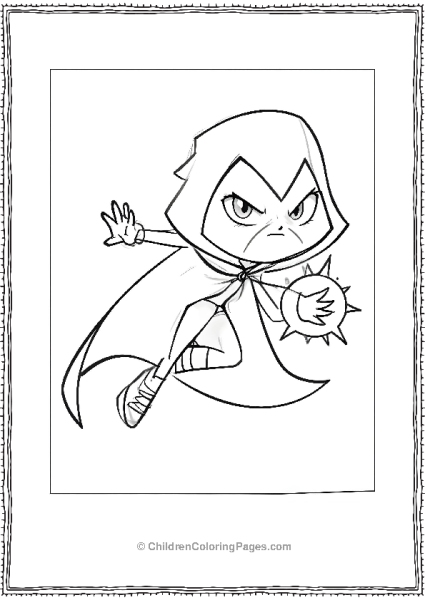 Teen Titans Go Raven Joining The Fight Free PDF Printable